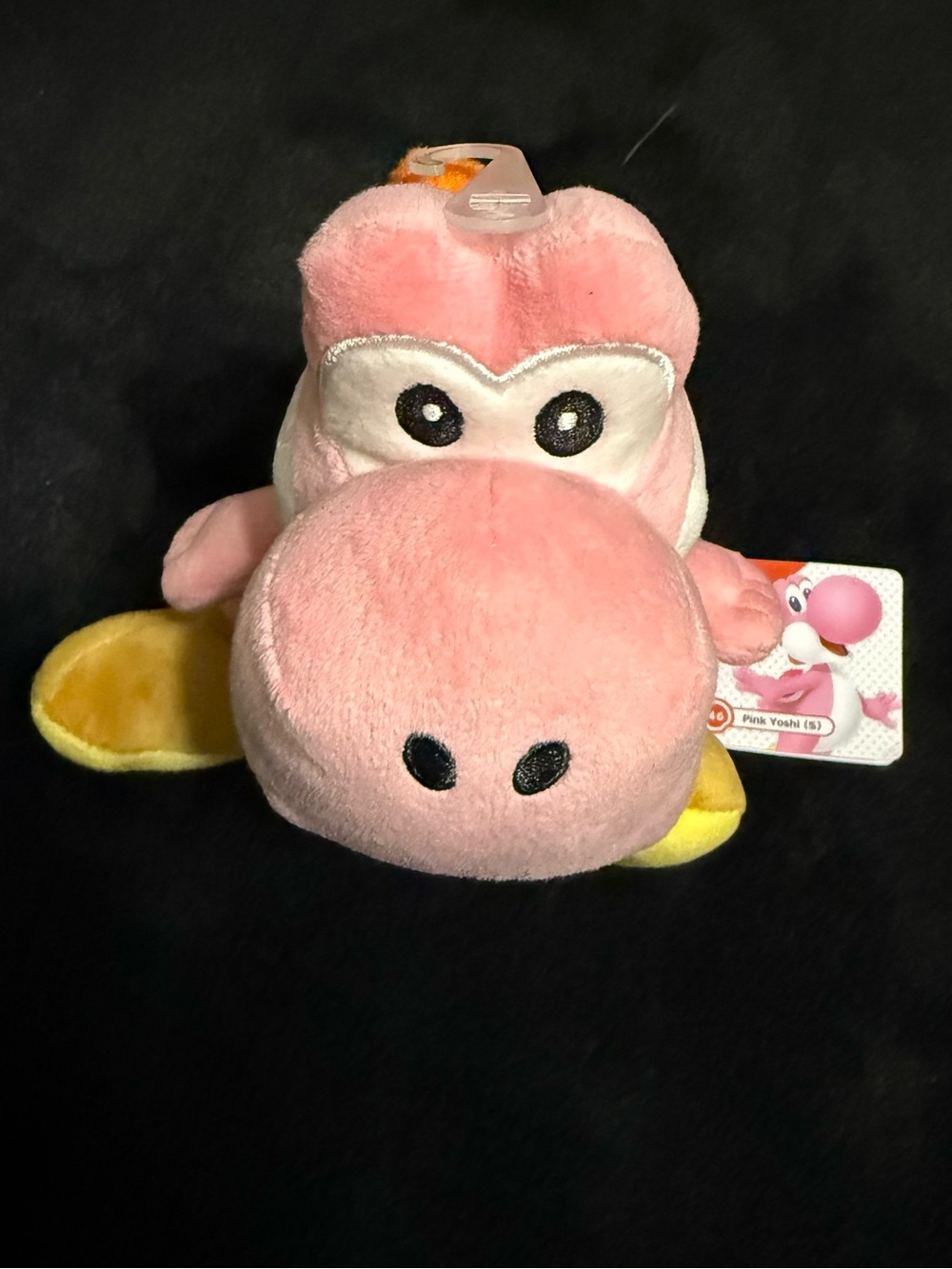 Nintendo Pink Yoshi Plush with Yellow Feet